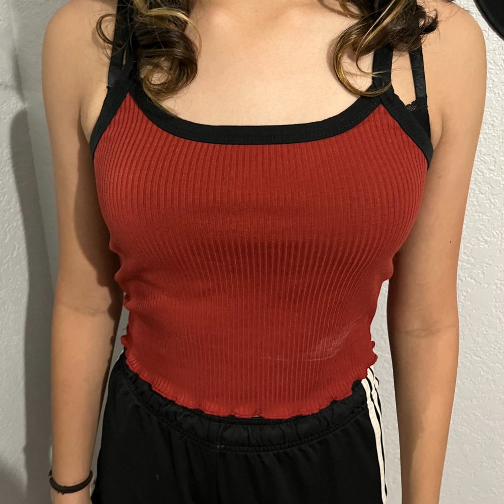 Red Camisole Crop top